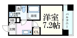 六甲道駅 徒歩9分 7階の物件間取画像